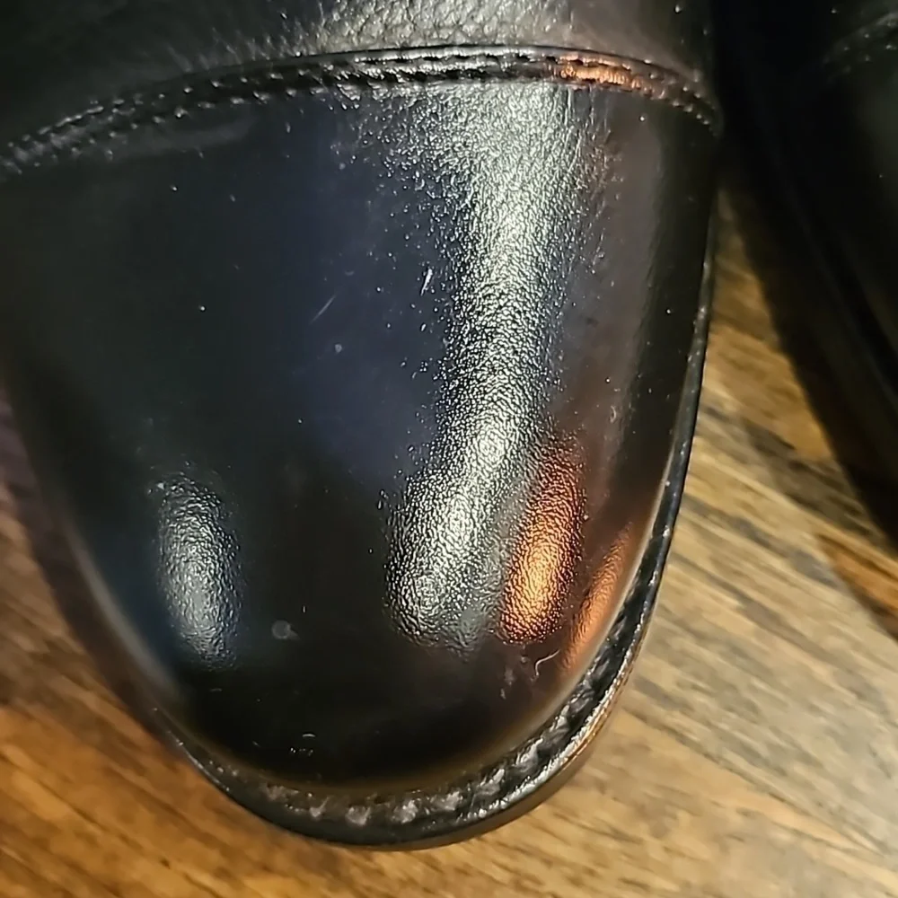 Belvedere Duke Dress Shoes Black Leather EUC 10.5D